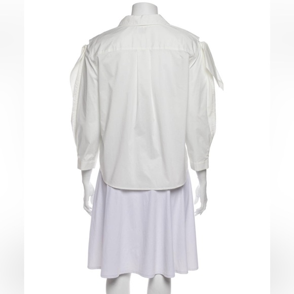 NWT Tanya Taylor Kinsley Puff-Sleeve Button Down Shirt - Picture 6 of 13